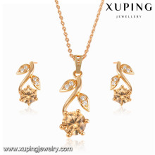 63993 Xuping new fashion 18k gold plated jewelery set with pendant and earring